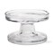 Bobbin Reversible Glass Candle Holders for Pillar and Taper Candles, Clear, Everyday Use, 2.38" H x 3.88" Dia